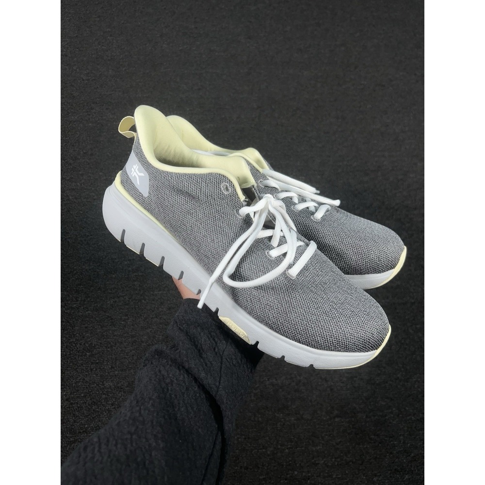 Kuru Flex Via Womens Size 9.5 Gray White Athletic Running Walking Shoes Sneakers